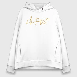 Женское худи оверсайз LIL PEEP GOLDEN LOGO