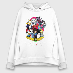 Толстовка оверсайз женская UNDERTALE, цвет: белый