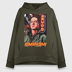 Женское худи оверсайз EMINEM NEON