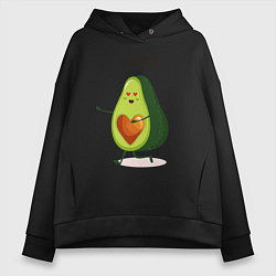 Женское худи оверсайз Аовокадо любовь