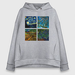 Женское худи оверсайз Ван Гог картины