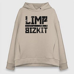 Толстовка оверсайз женская LIMP BIZKIT, цвет: миндальный