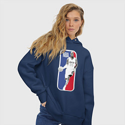 Толстовка оверсайз женская NBA Kobe Bryant, цвет: тёмно-синий — фото 2