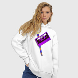 Толстовка оверсайз женская Руки Вверх, цвет: белый — фото 2