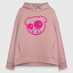 Женское худи оверсайз Subaru Power Pig