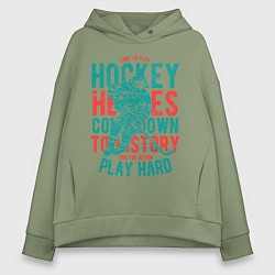 Женское худи оверсайз Hockey