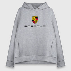 Толстовка оверсайз женская PORSCHE, цвет: меланж