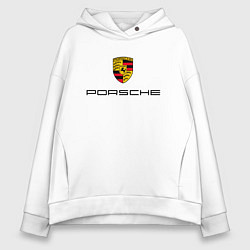 Толстовка оверсайз женская PORSCHE, цвет: белый