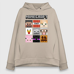 Женское худи оверсайз MINECRAFT