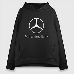 Толстовка оверсайз женская MERCEDES, цвет: черный
