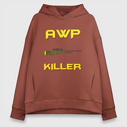 Женское худи оверсайз AWP killer 2