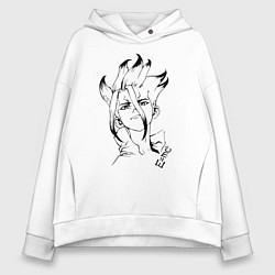 Женское худи оверсайз Доктор Стоун