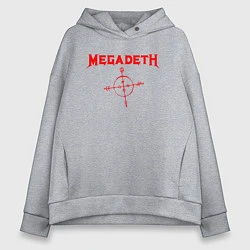 Женское худи оверсайз Megadeth