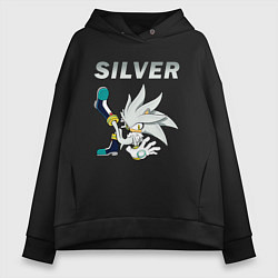 Женское худи оверсайз SONIC Silver