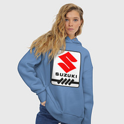 Толстовка оверсайз женская Suzuki, цвет: мягкое небо — фото 2