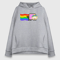 Женское худи оверсайз Картман Nyan Cat