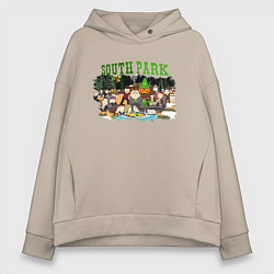 Толстовка оверсайз женская South Park, цвет: миндальный