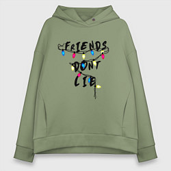 Женское худи оверсайз Friends dont lie