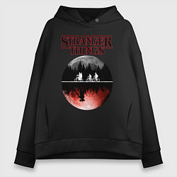 Женское худи оверсайз Очень странные дела