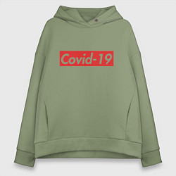 Женское худи оверсайз COVID-19