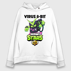 Женское худи оверсайз BRAWL STARS VIRUS 8-BIT