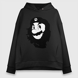 Толстовка оверсайз женская Che Mario, цвет: черный