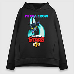 Женское худи оверсайз BRAWL STARS MECHA CROW