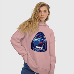 Толстовка оверсайз женская NASA Z, цвет: пыльно-розовый — фото 2