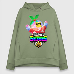 Женское худи оверсайз BRAWL STARS TROPICAL SPROUT