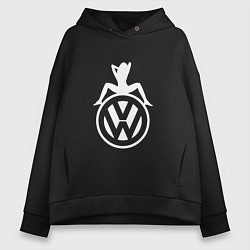 Толстовка оверсайз женская Volkswagen Girl Z, цвет: черный