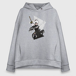 Женское худи оверсайз Nier Automata