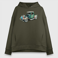 Женское худи оверсайз RAT ROD PIKUP