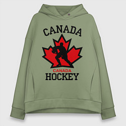 Женское худи оверсайз Canada Hockey