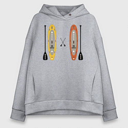 Женское худи оверсайз Сап серфинг