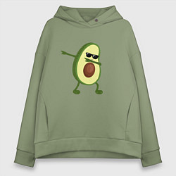 Женское худи оверсайз Авокадо дэб