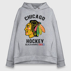 Женское худи оверсайз CHICAGO BLACKHAWKS NHL