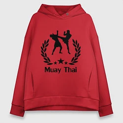 Женское худи оверсайз Muay Thai: High Kick