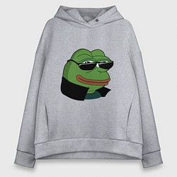 Женское худи оверсайз Pepe в очках EZ
