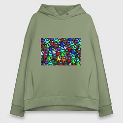 Женское худи оверсайз Among us