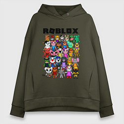 Толстовка оверсайз женская ROBLOX PIGGY, цвет: хаки