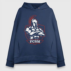 Толстовка оверсайз женская FCSM, цвет: тёмно-синий