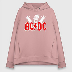 Женское худи оверсайз ACDC