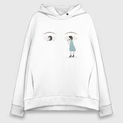 Женское худи оверсайз Взгляд в душу