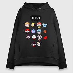 Женское худи оверсайз BTS BT21