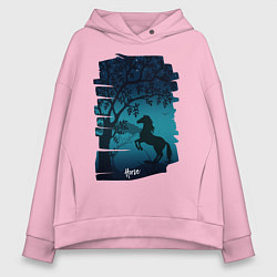Женское худи оверсайз Конь