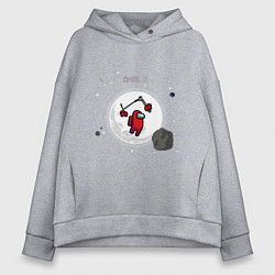 Женское худи оверсайз Among us самокат фристайл