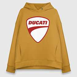 Женское худи оверсайз Ducati Logo Дукати Лого Z