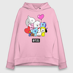 Женское худи оверсайз BT21