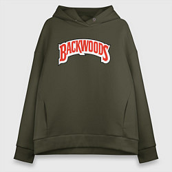 Толстовка оверсайз женская BACKWOODS, цвет: хаки