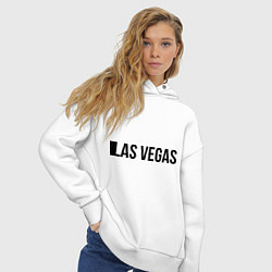 Толстовка оверсайз женская Las Vegas, цвет: белый — фото 2